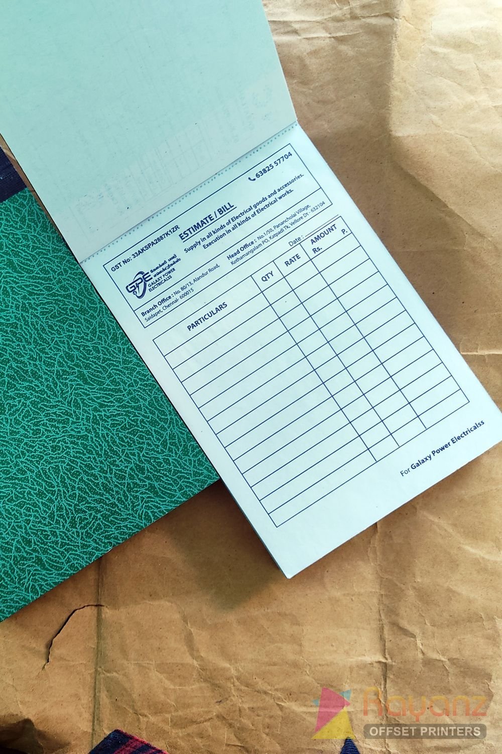 Bill & Challan Book Printing